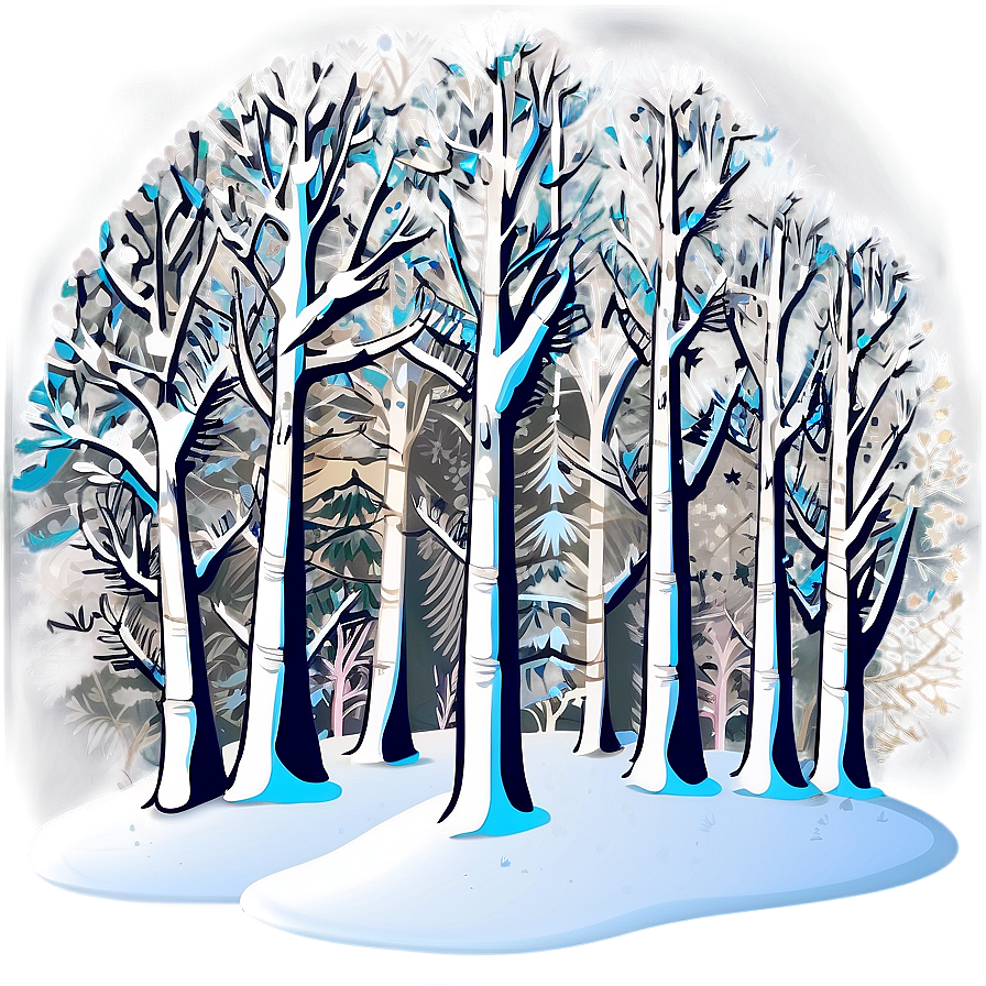 Winter Snow Forest Clipart Png Ulk43