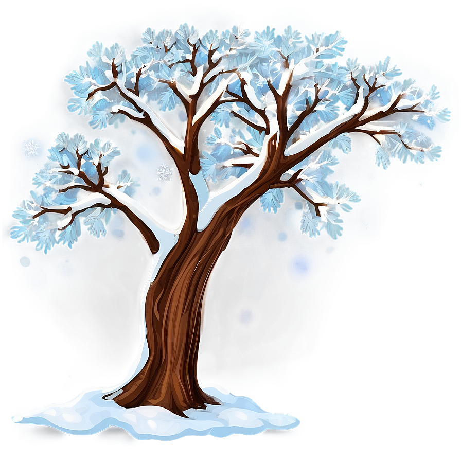 Winter Snow Tree Png Ajs