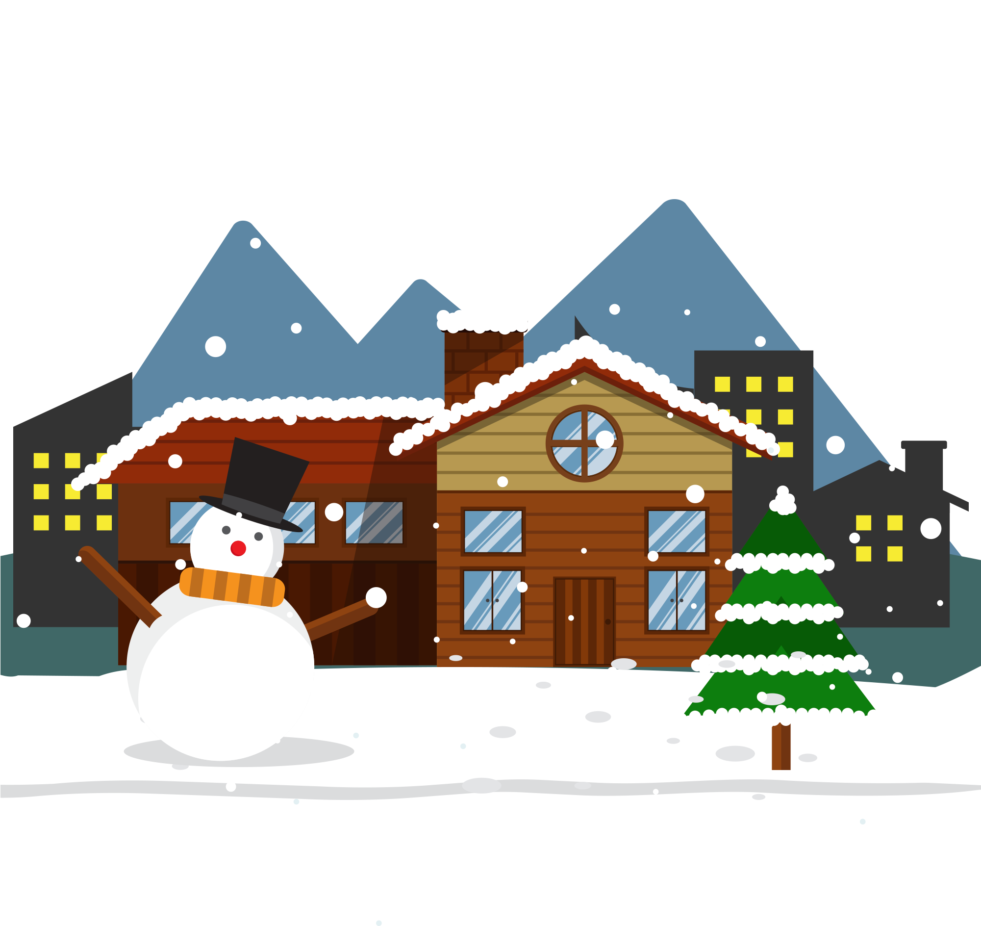 Transparent Winter Snow Png - Snowglobe Winter Scene Clipart, Png Download PNG with transparent background