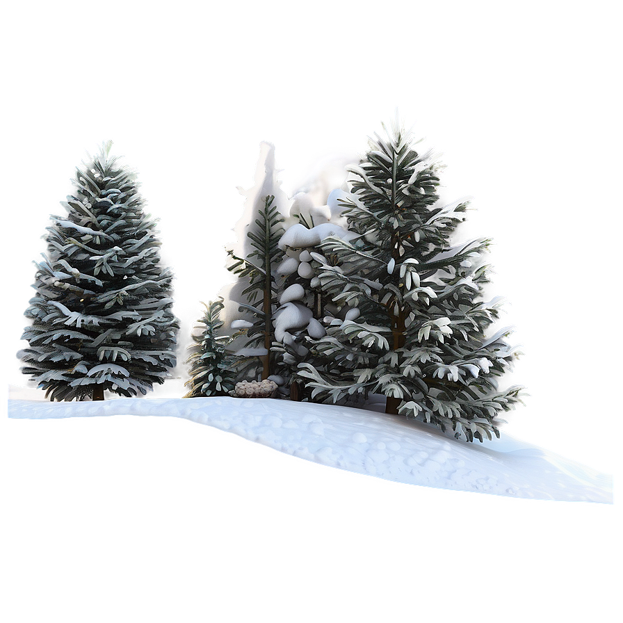 Winter Spruce Tree Scenery Png Yaa