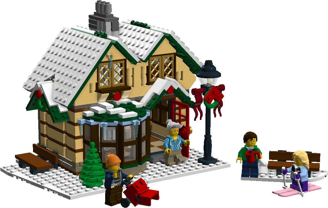 Winter Village Lego Scene