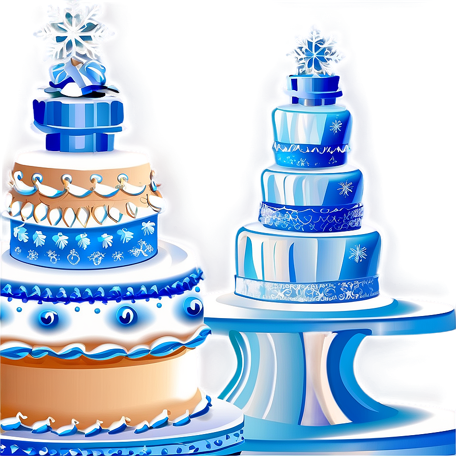 Winter Wedding Cake Png 91