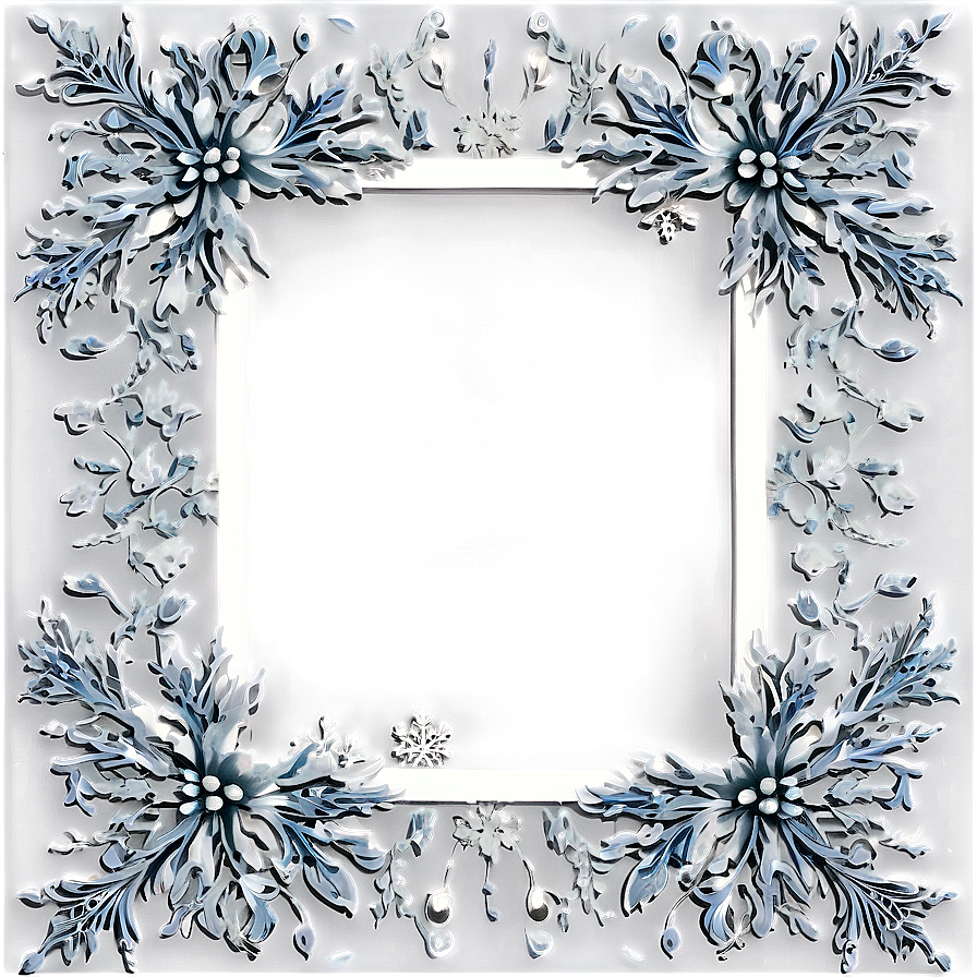 Winter Wedding Frame Png Bff