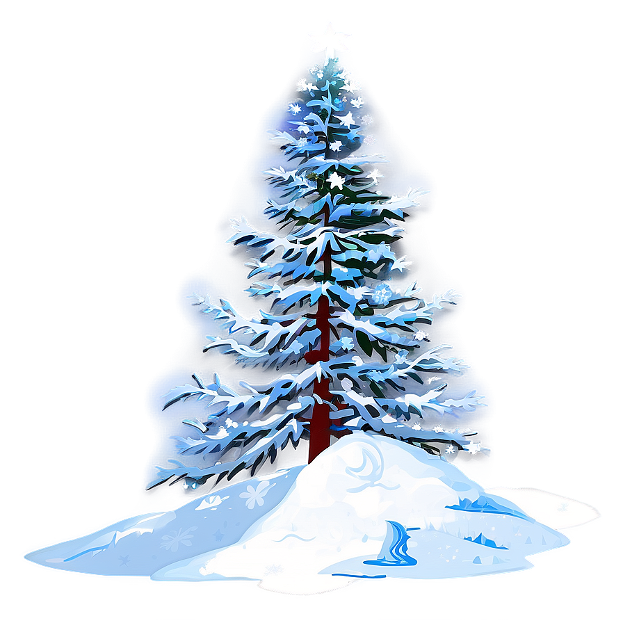 Winter Wonderland Christmas Tree Png 86