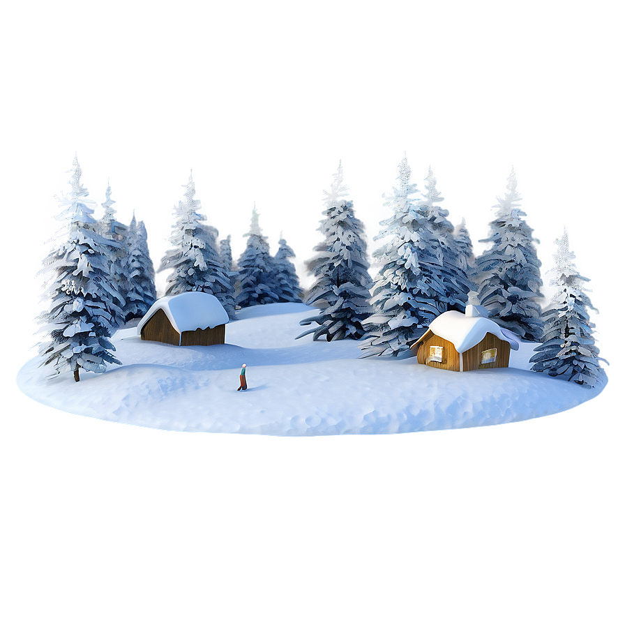 Winter Wonderland Scene PNG 05212024 PNG with transparent background