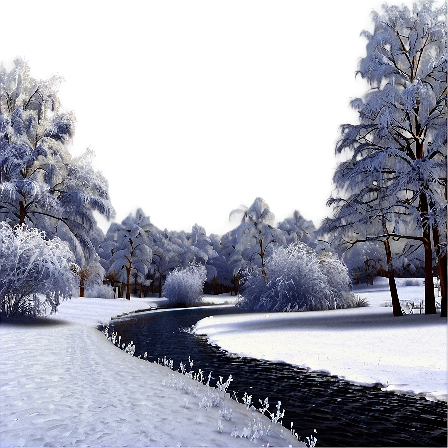 Winter Wonderland Scene Png Xxe