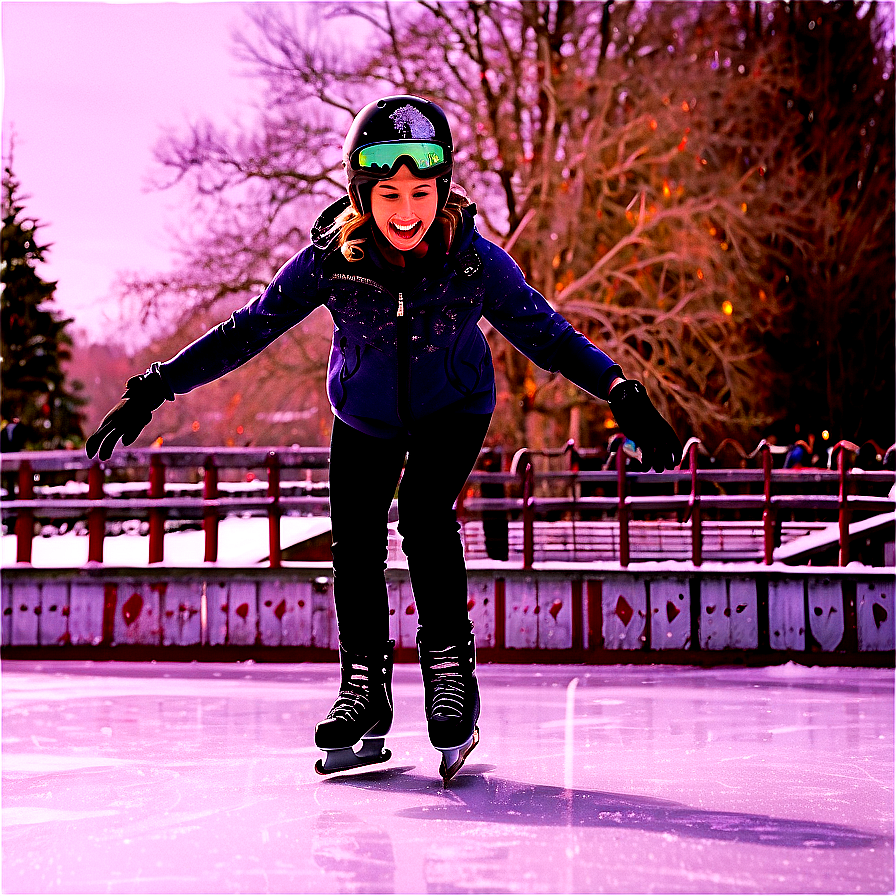 Winter Wonderland Skating Png 34