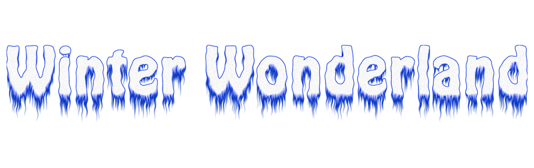 Winter Wonderland Text Graphic 1078x340 PNG image with a transparent background, free high-resolution download