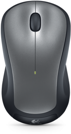 Wireless Computer Mouse Top View PNG with transparent background