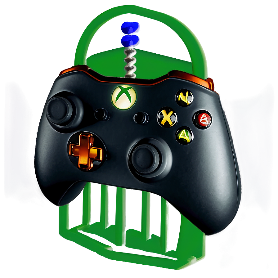 Wireless Xbox Controller Black PNG ruw PNG with transparent background