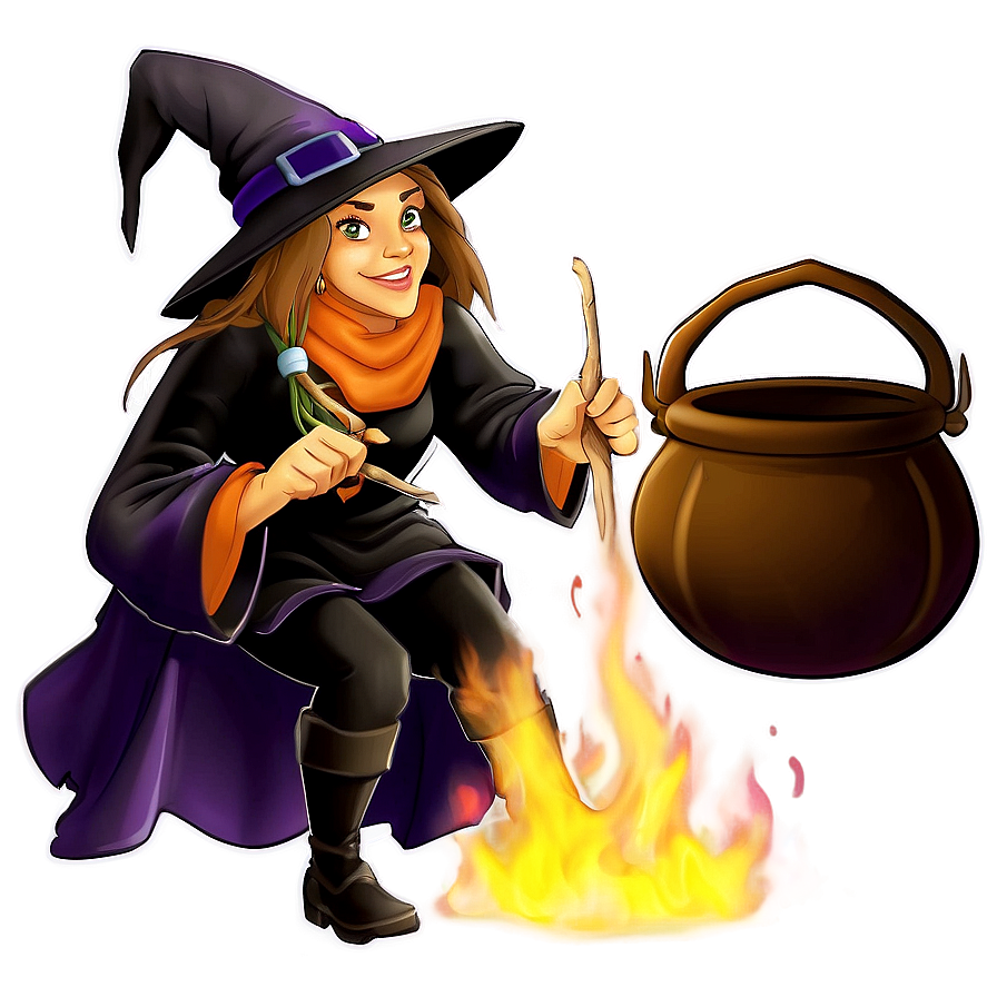 Witch And Cauldron Png 54