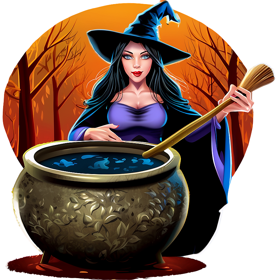 Witch And Cauldron Png Xki