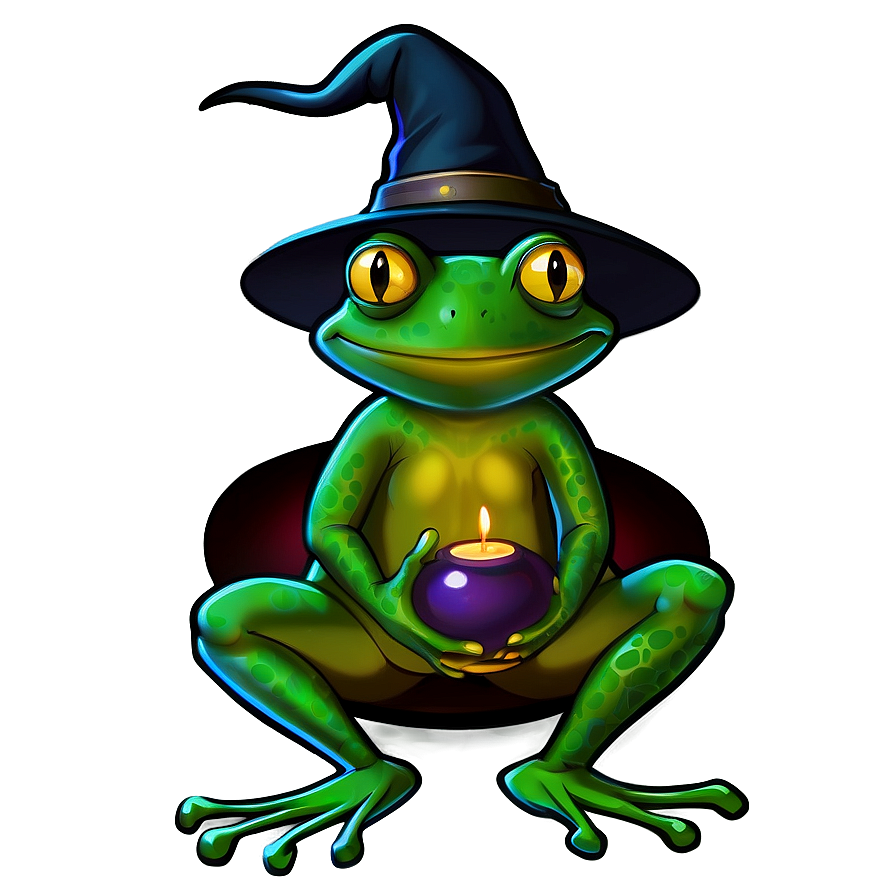 Witch And Frog Png Asm