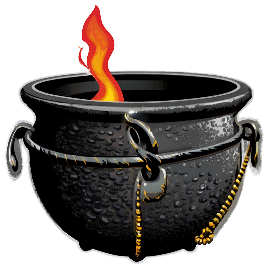 Witch Cauldron Silhouette Png 25