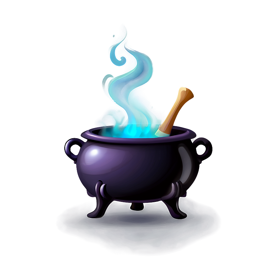 Witch Cauldron With Smoke Png 06292024