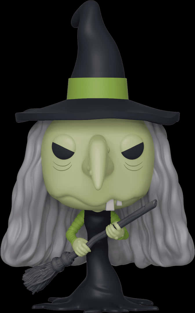 Witch Figure Nightmare Before Christmas PNG with transparent background