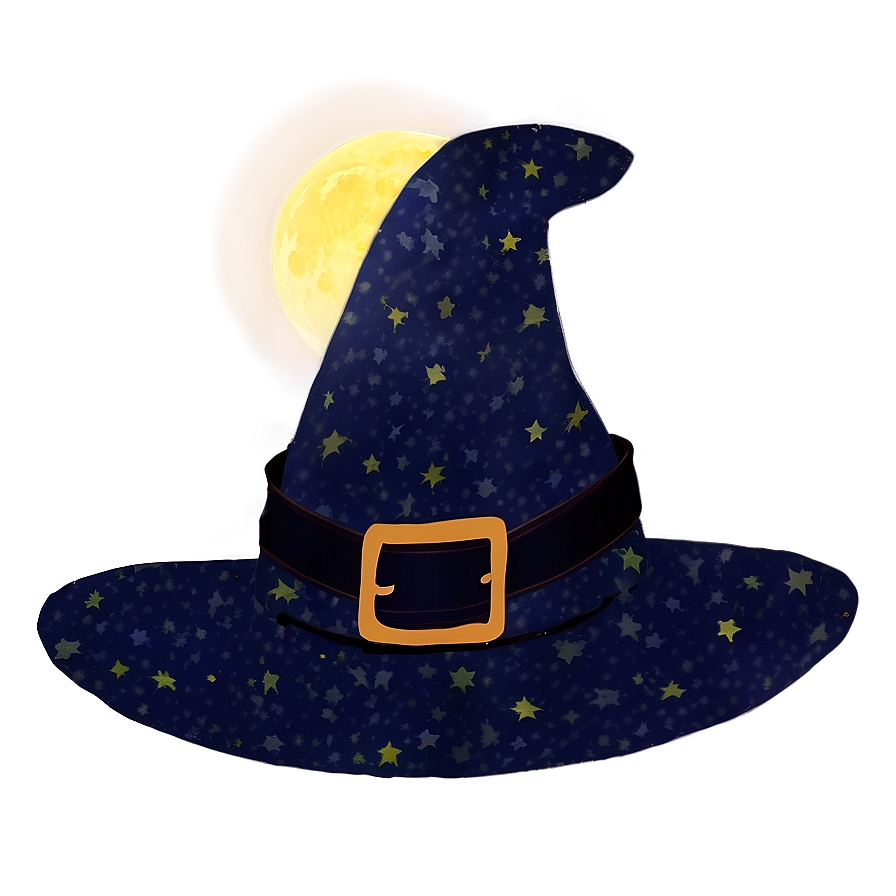 Witch Hat In Night Sky Png 05252024