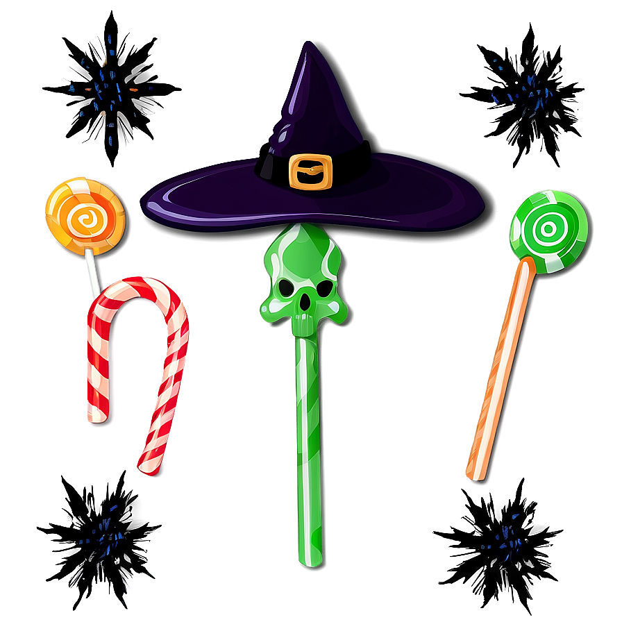 Witch Hat With Candy Png 56