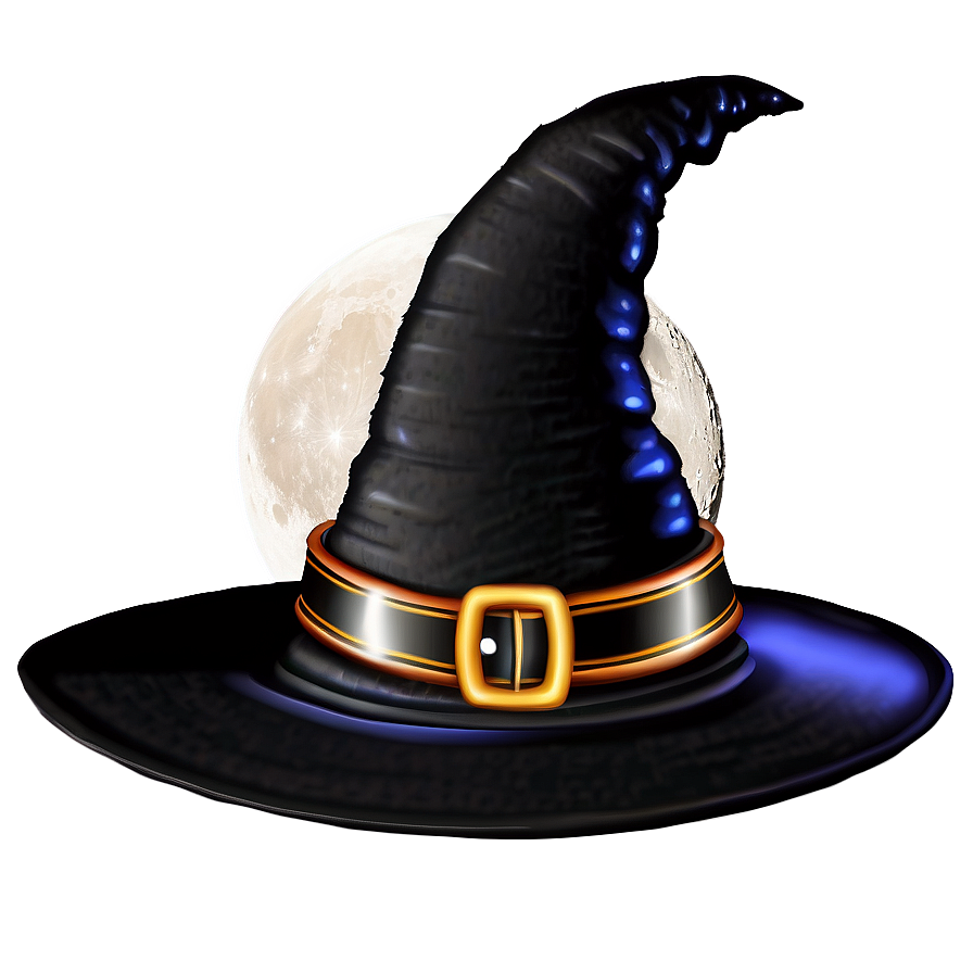 Witch Hat With Moon Png Iji51