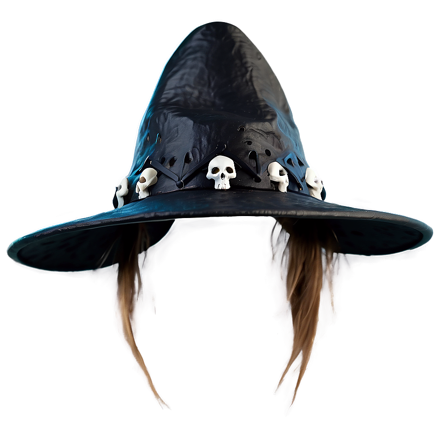 Witch Hat With Skulls Png 42