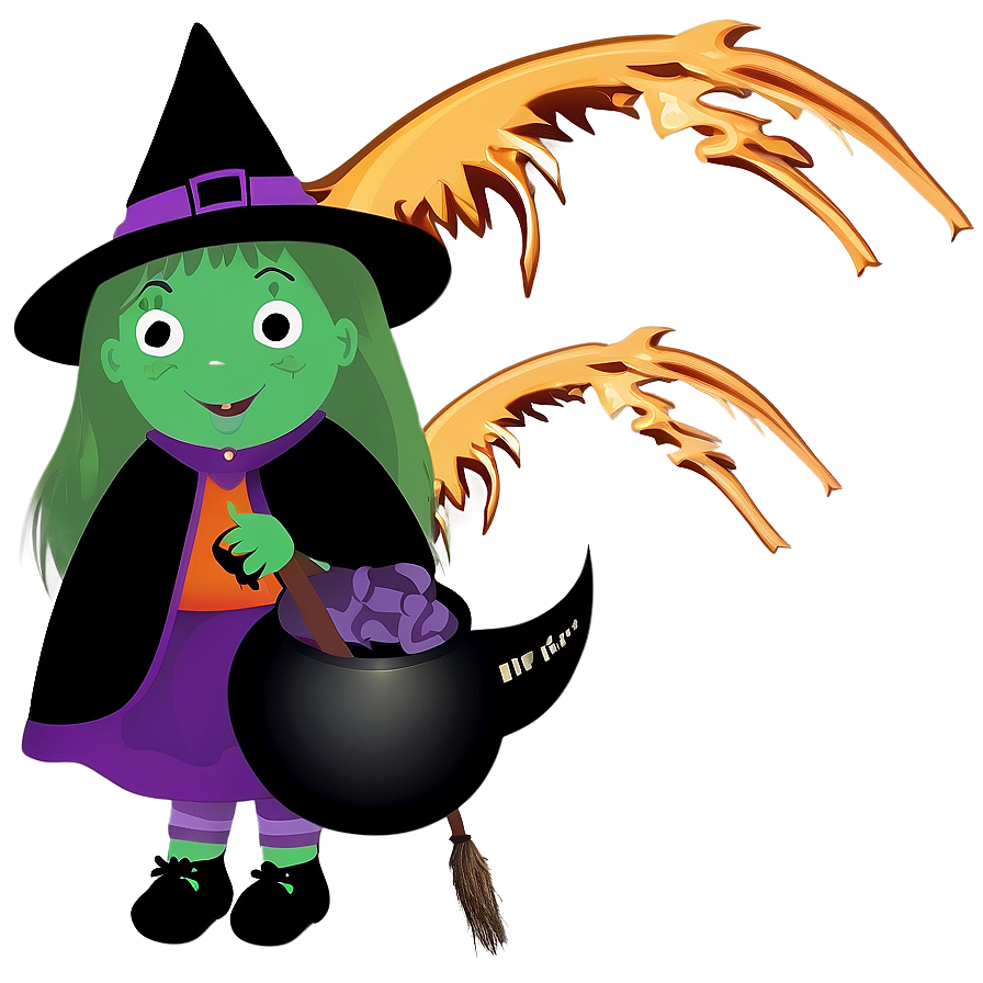 Witch-themed Halloween Decor Png Odg82