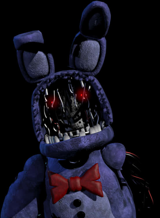 Withered Bonnie Alternate Jumpscare Custom - Fnaf Withered Bonnie Transparent, HD Png Download PNG with transparent background