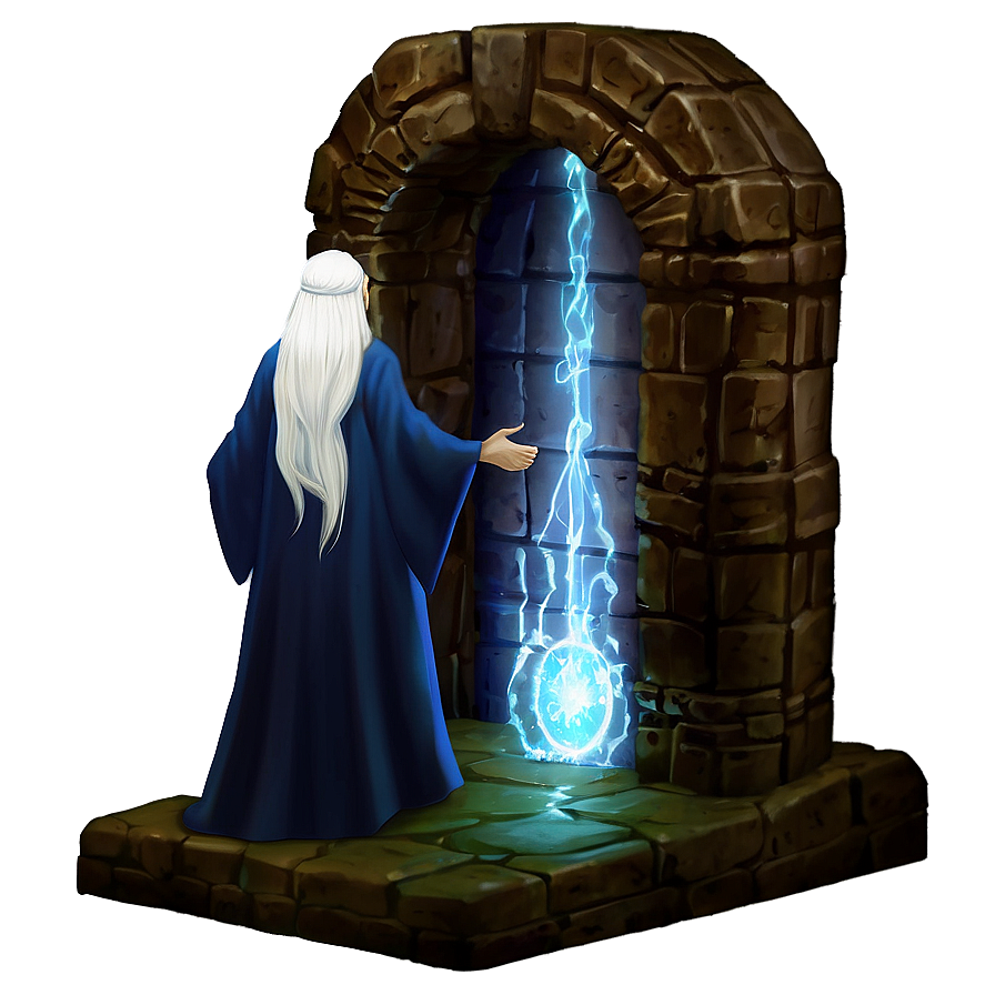 Wizard And Ethereal Portal Png Ipt39