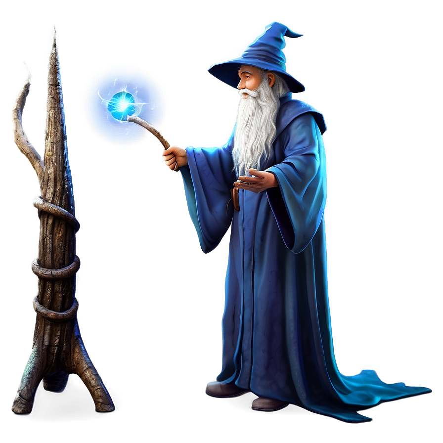 Wizard And Magical Barrier Png Ltr21