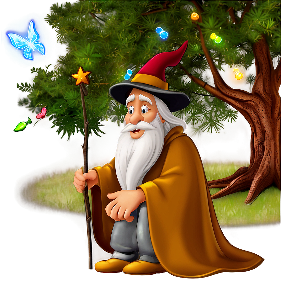 Wizard In Enchanted Forest Png 06112024