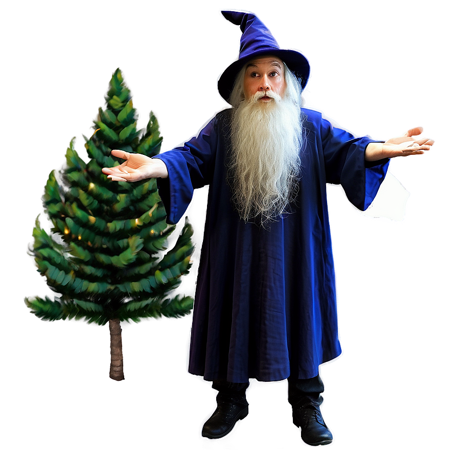 Wizard In Enchanted Forest Png Qsj46