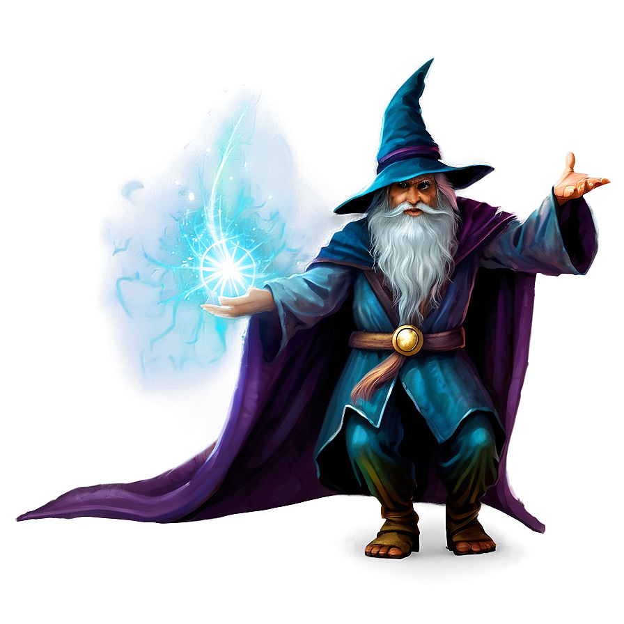 Wizard In Magical Duel Png 61