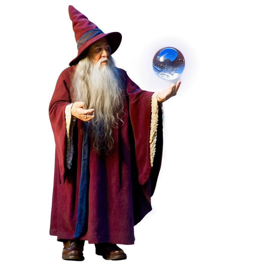 Wizard With Crystal Ball Png Vex