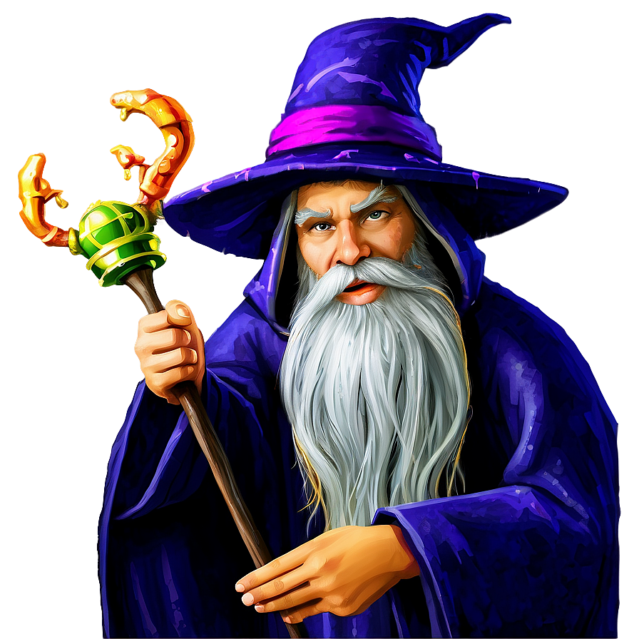 Wizard With Magic Potions Png Mng87