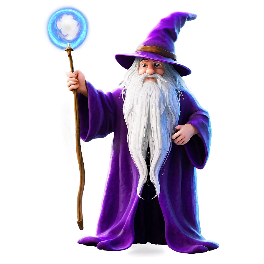 Wizard With Magical Wand Png Uxu10