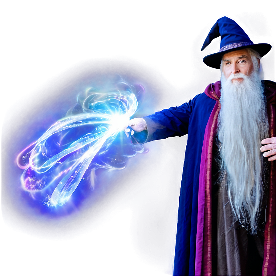 Wizard With Magical Wand Png Uyc6