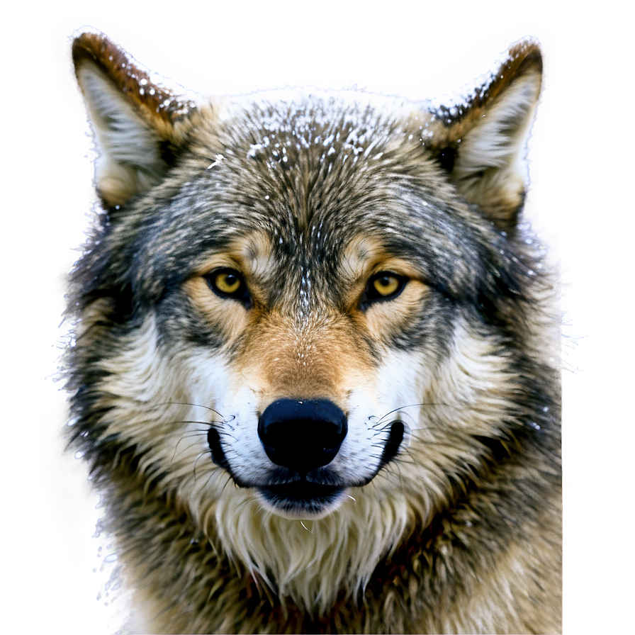 Wolf Face In Snowstorm Png 06292024