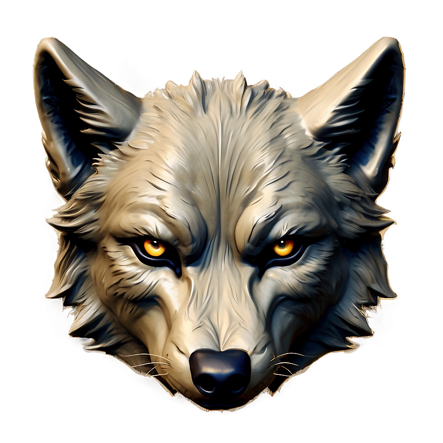 Wolf Face With Scar Detail Png 06292024