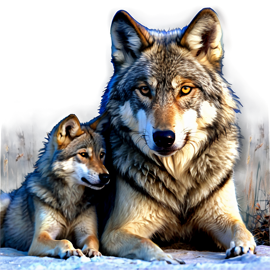 Wolf Family Love Png Cec88