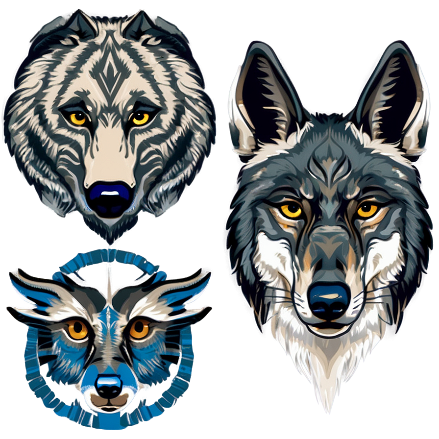 Wolf Head Illustration Png 06122024