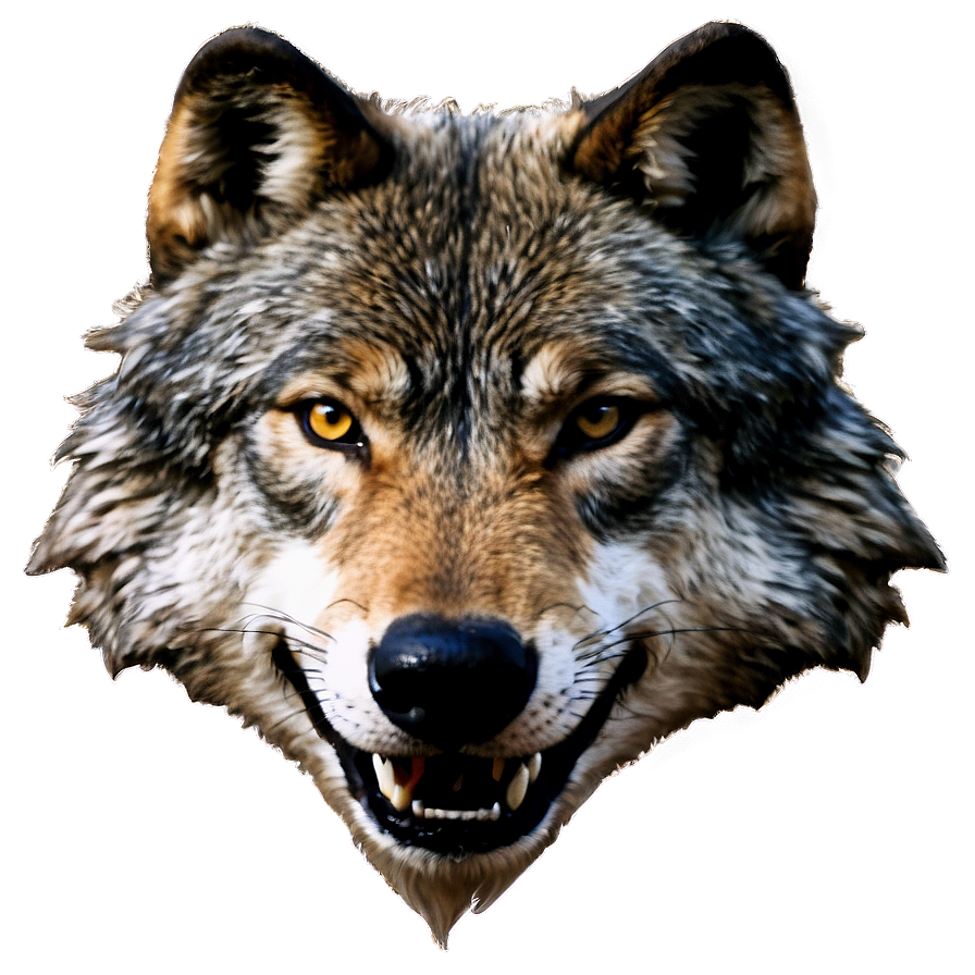 Wolf Head In Action Pose Png 06122024