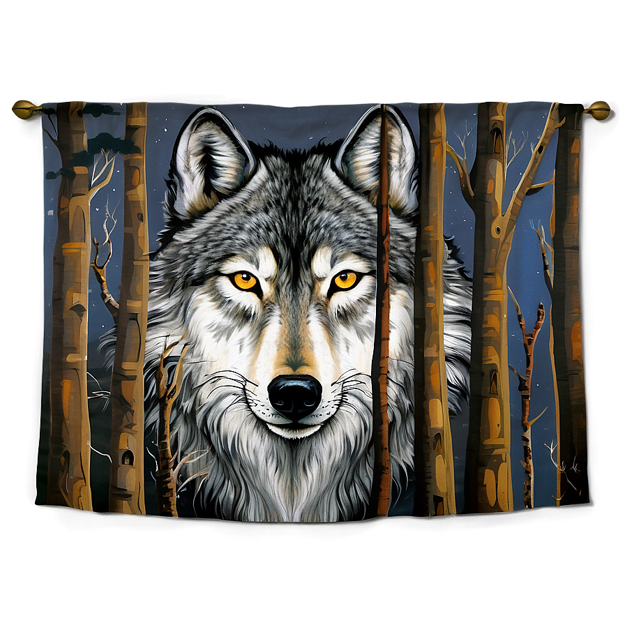 Wolf Tapestry Png 45