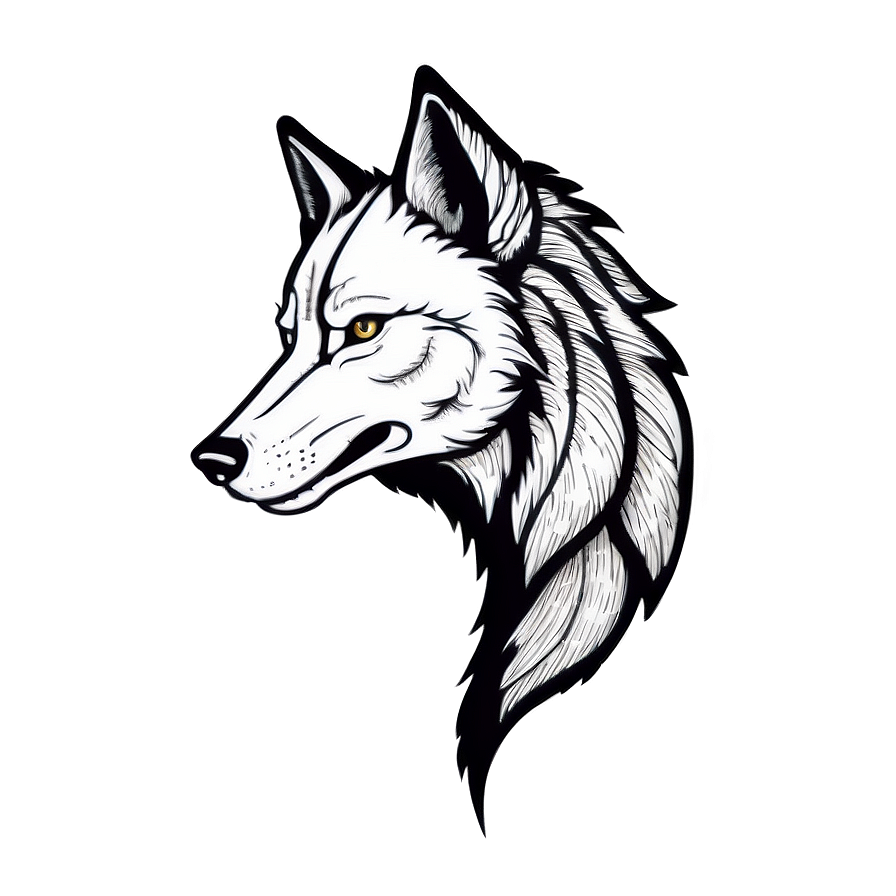 Wolf Tattoo Outline Png 77