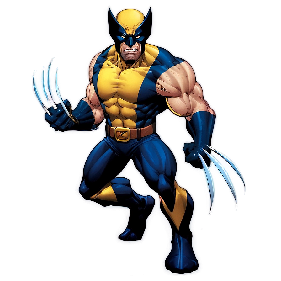 Wolverine Character Art PNG 8 PNG with transparent background