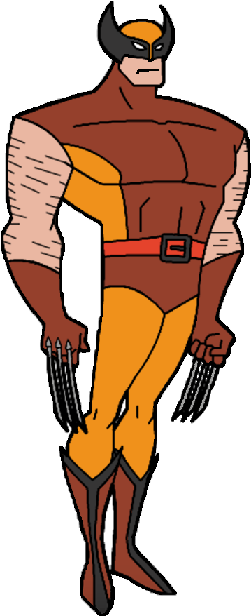 Bruce Timm Style Wolverine By Apocalypsebob - Bruce Timm Wolverine, HD Png Download PNG with transparent background