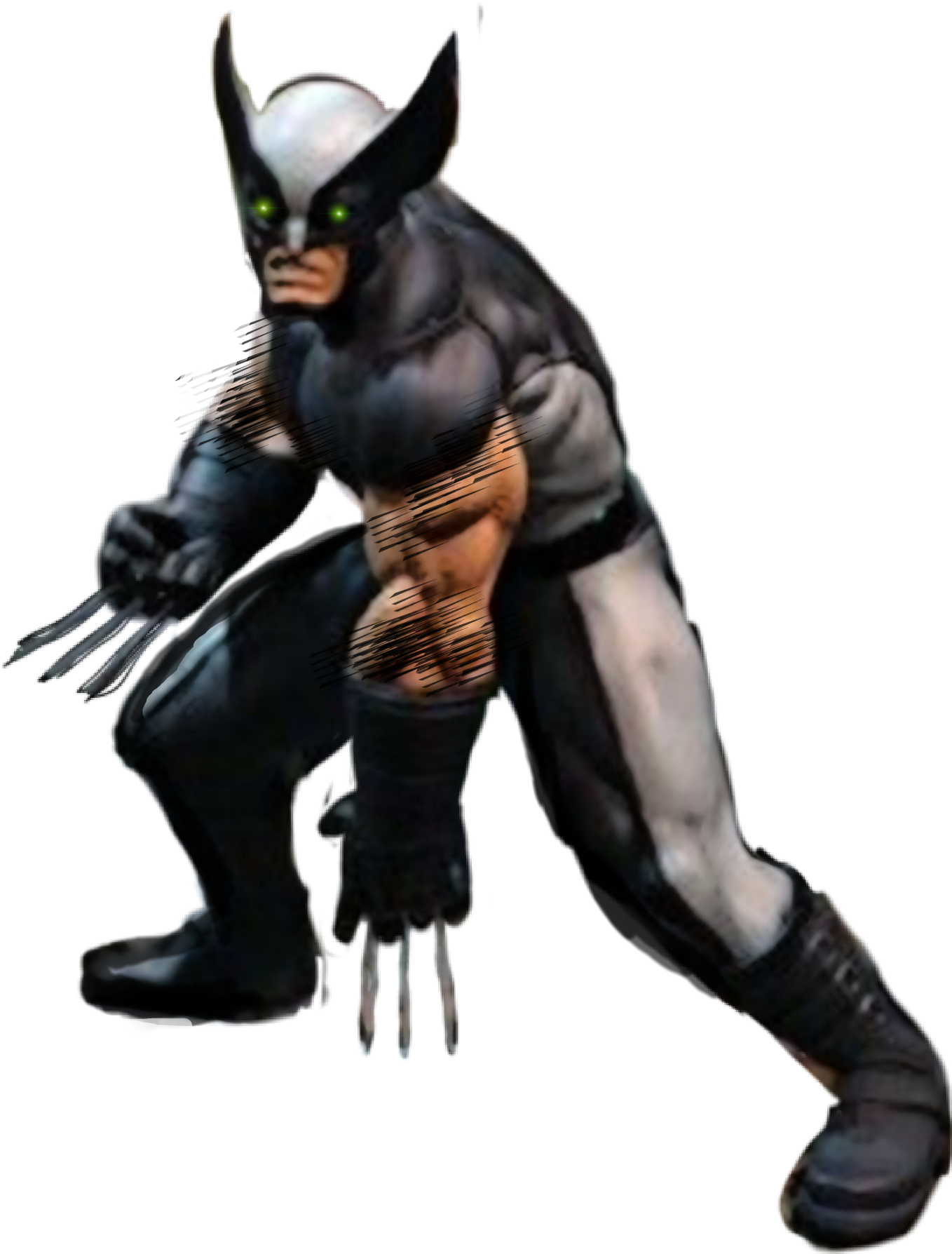 #xforcewolverine #blackandgray #wolverine #claws #marvelcomics - Wolverine, HD Png Download PNG with transparent background