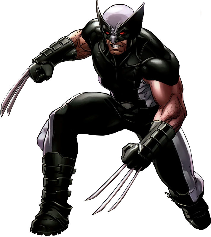 Wolverine X Force Render By Shadowsf07-d4lxd1b - Wolverine Black And White Suit, HD Png Download PNG with transparent background