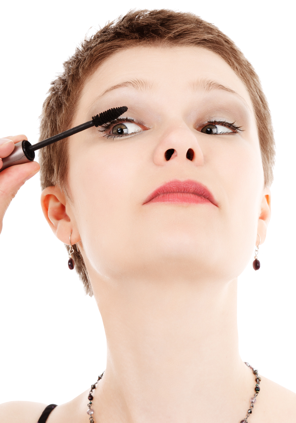 Woman Applying Mascara