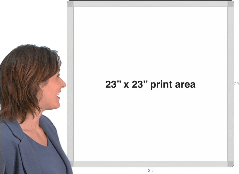Woman Examining Whiteboard Dimensions PNG image with a transparent background, free high-resolution download