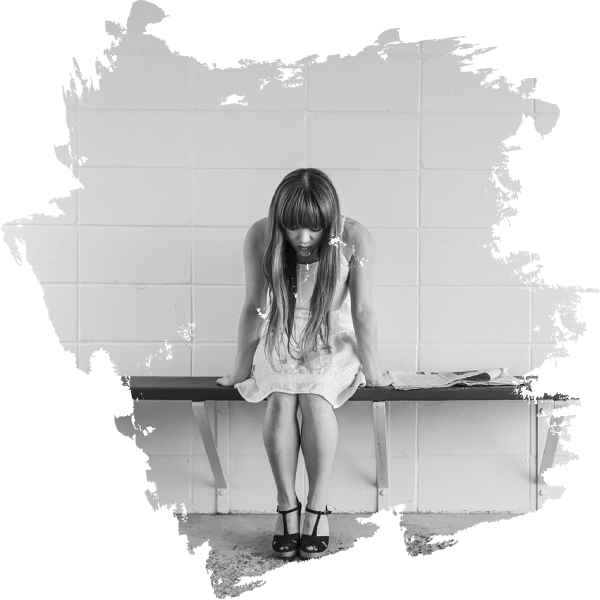 Woman Experiencing Anxiety PNG image with a transparent background, free high-resolution download