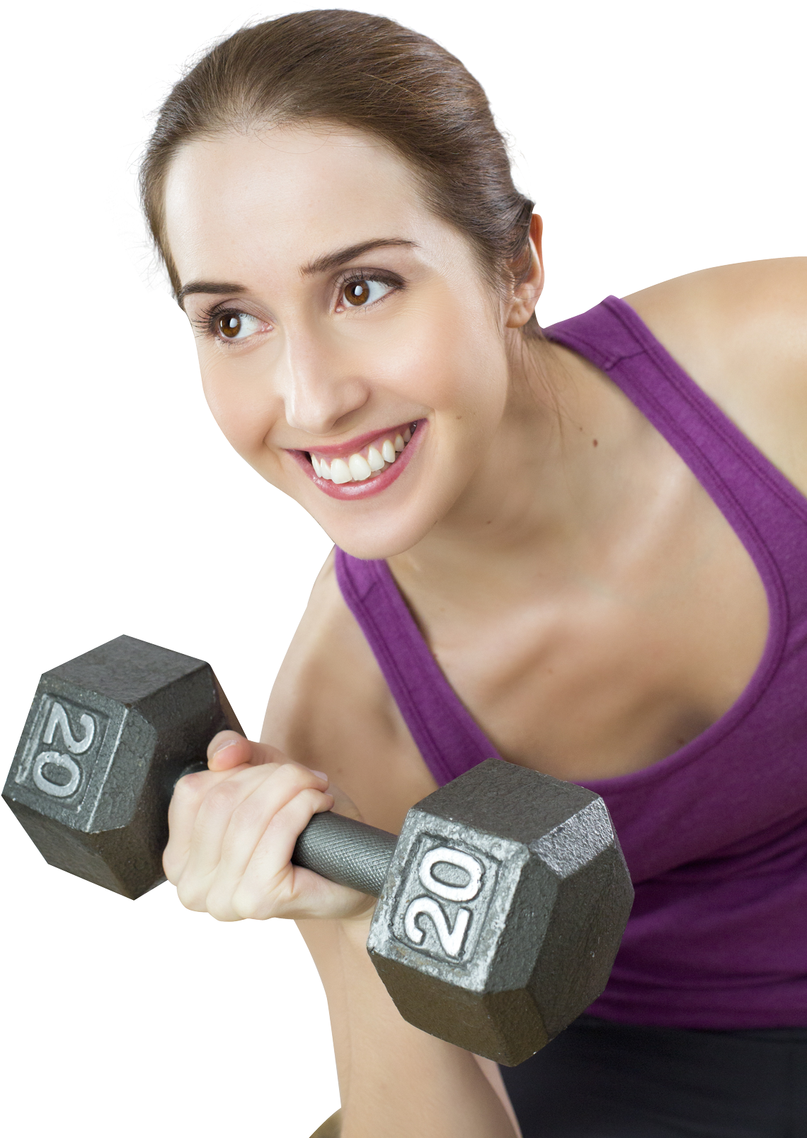 Woman Lifting Dumbbell Fitness Exercise